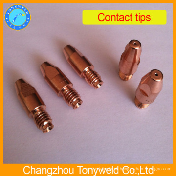 copper contact tip m6 for welding torch